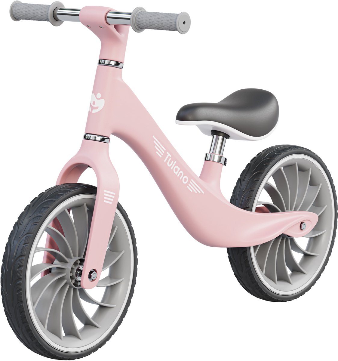 Tulano-Route 35-loopfiets-12 inch-vanaf 2 jaar-Roze