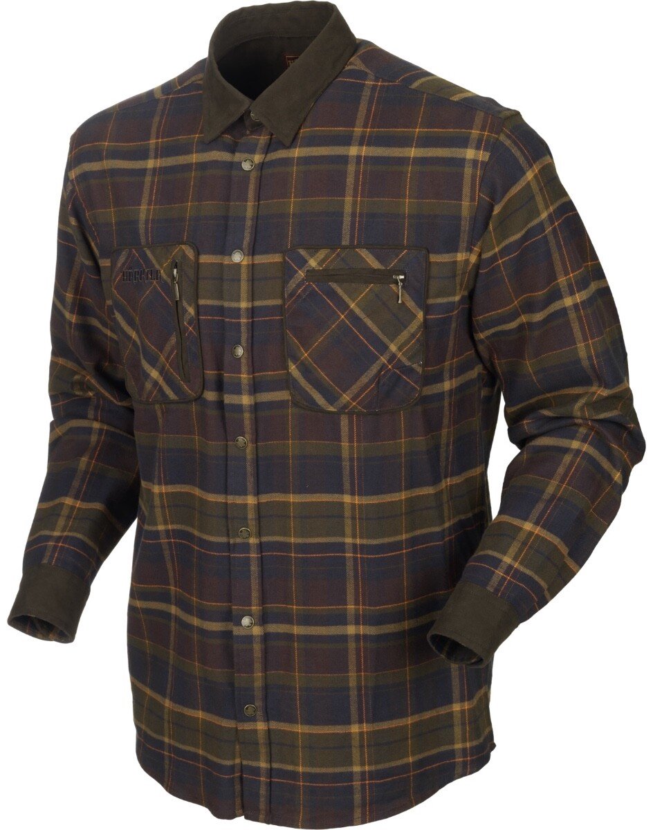 Härkila Pajala mellow outdoorhemd jacht hemd flanelle hemd houthakkershemd 2XL Bruin