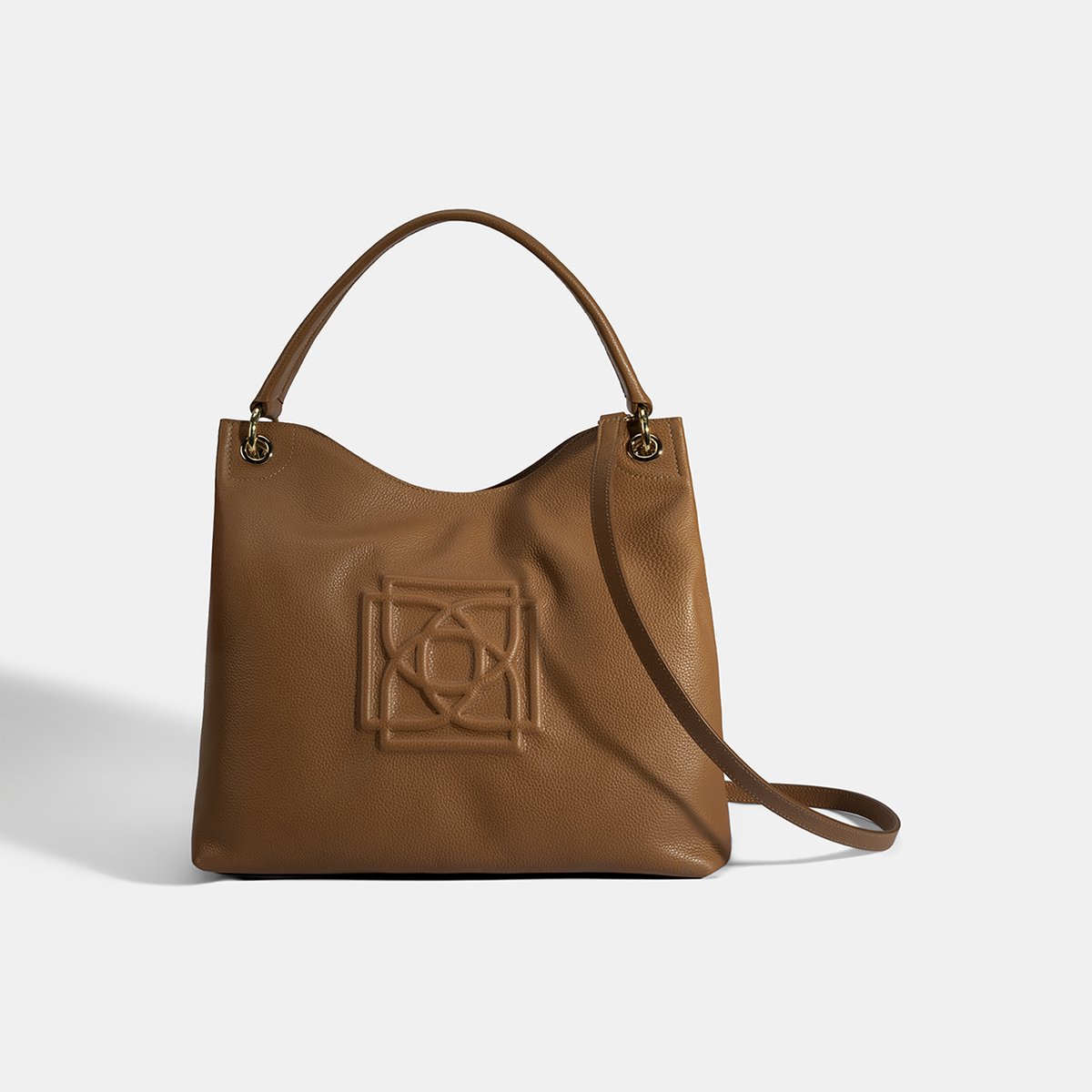 DESA Tote bag Leer Bruin Vrouwen Maat: One Size
