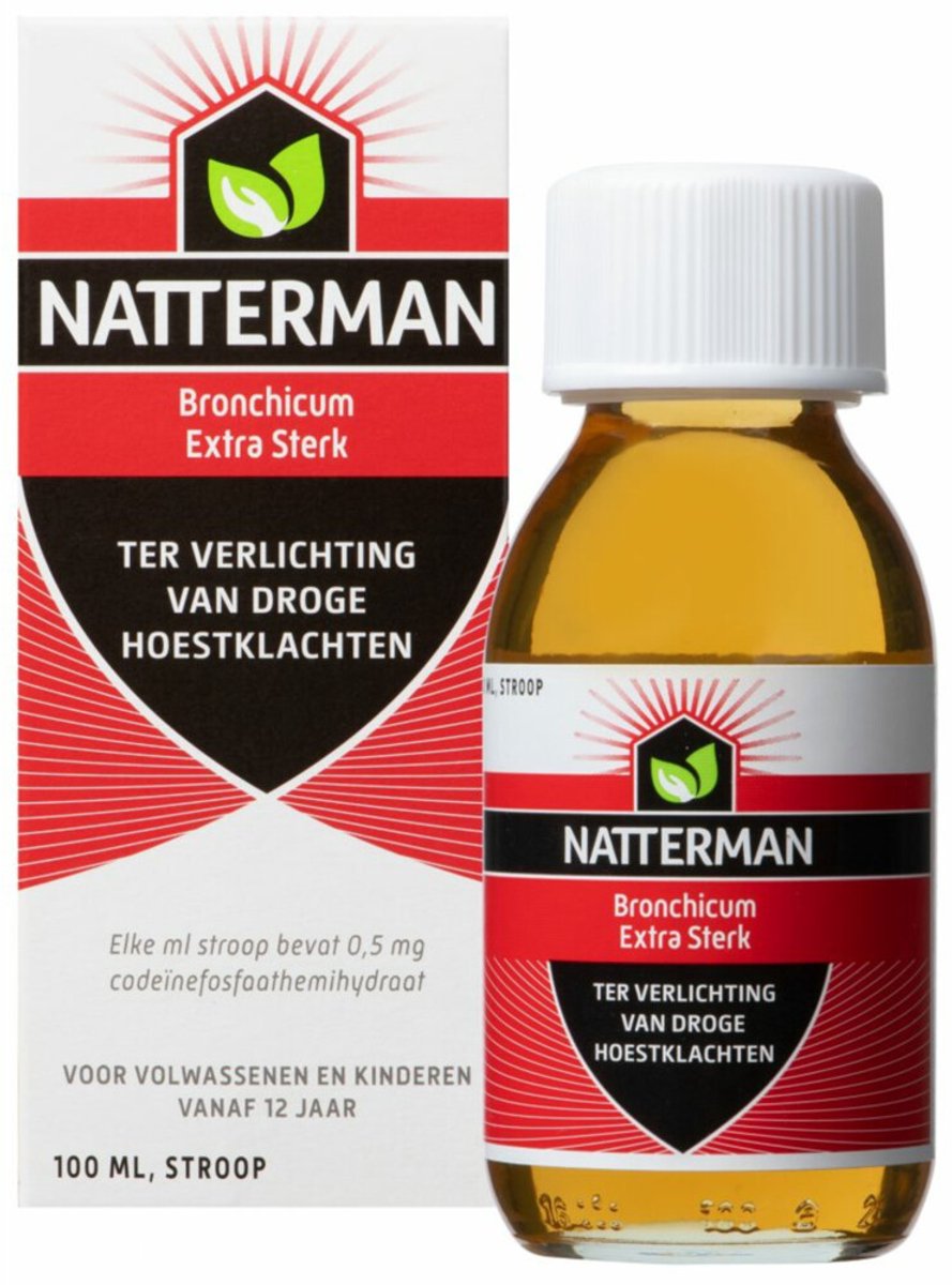 Natterman Hoestdrank Bronchicum Extra Sterk Met Codeïne - 3 x 100 ml