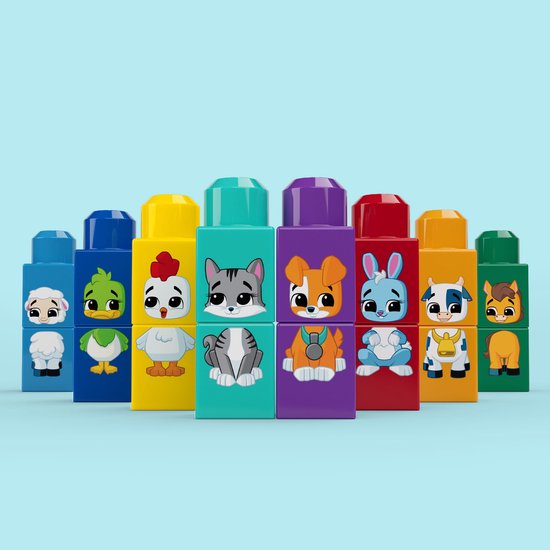 Mega Bloks dieren tractor kleurrijk bouwspeelgoed van Merkloos — afbeelding 2