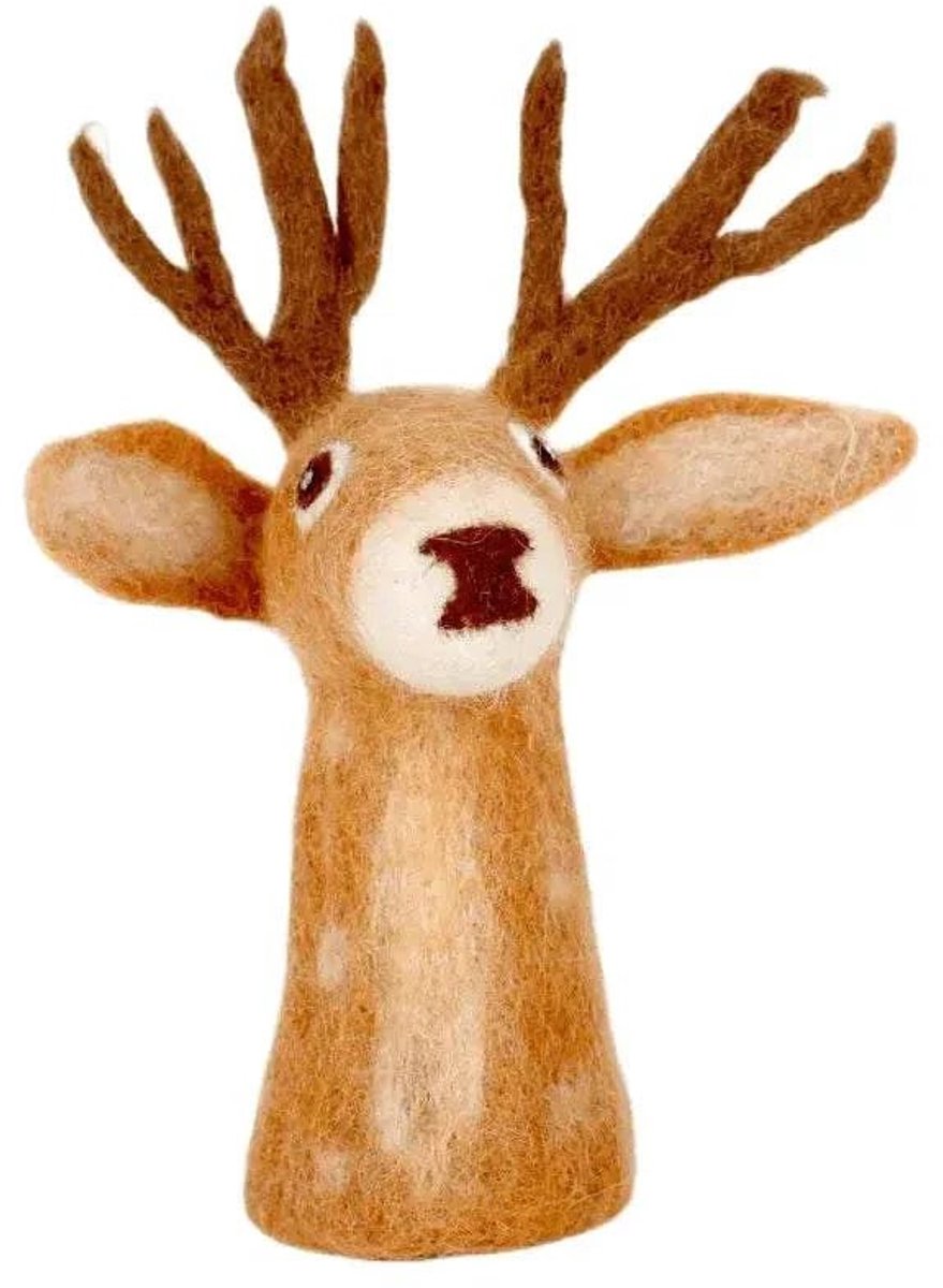 Sjaal met verhaal Rendier Rudolph - decoratie - eiwarmer - Vilt