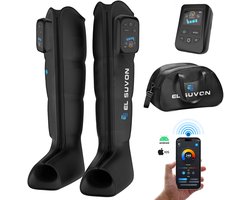 El Suvon Beenmassage Apparaat – Recovery Boots Maat M (165-185 cm) – Lymfedrainage Apparaat met Luchtcompressie – App Bediening voor Bloedcirculatie, Spierherstel & Vermoeide Benen
