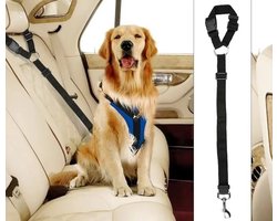 Actie4you® - Autogordel Voor Hond - Hondengordel voor in de Auto – Verstelbare Hondengordel - Veiligheid Voor Hond – Hondenriem – Zwart
