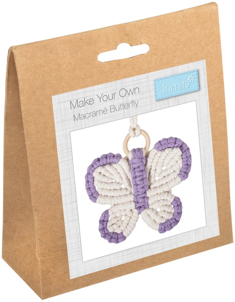 trimits Macramé Kit: Butterfly