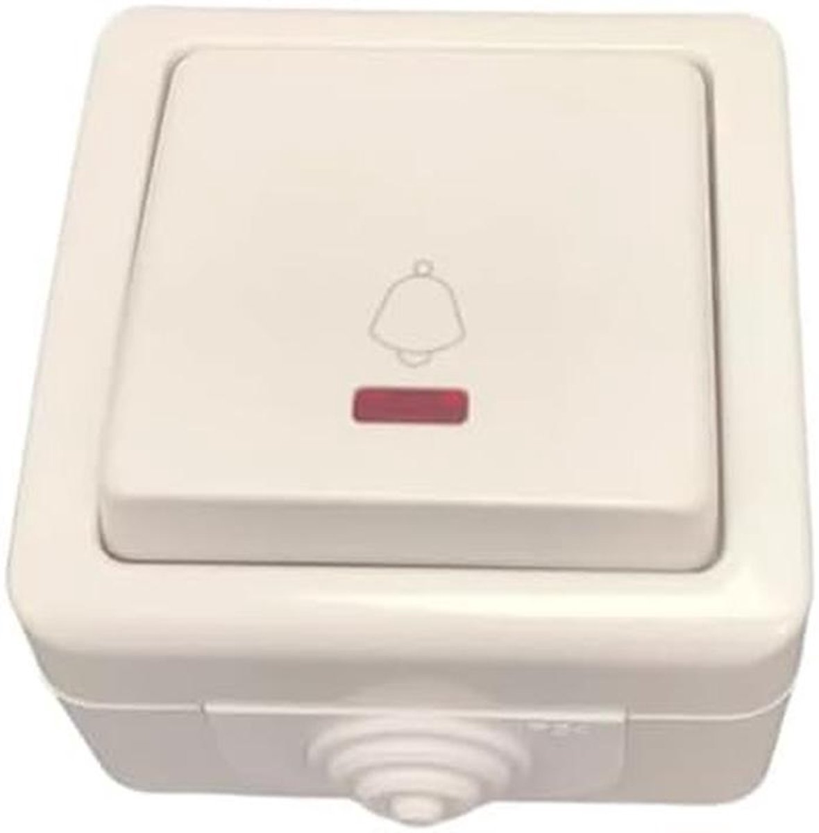 Waterdichte Opbouw Drukschakelaar met LED-Indicator IP54