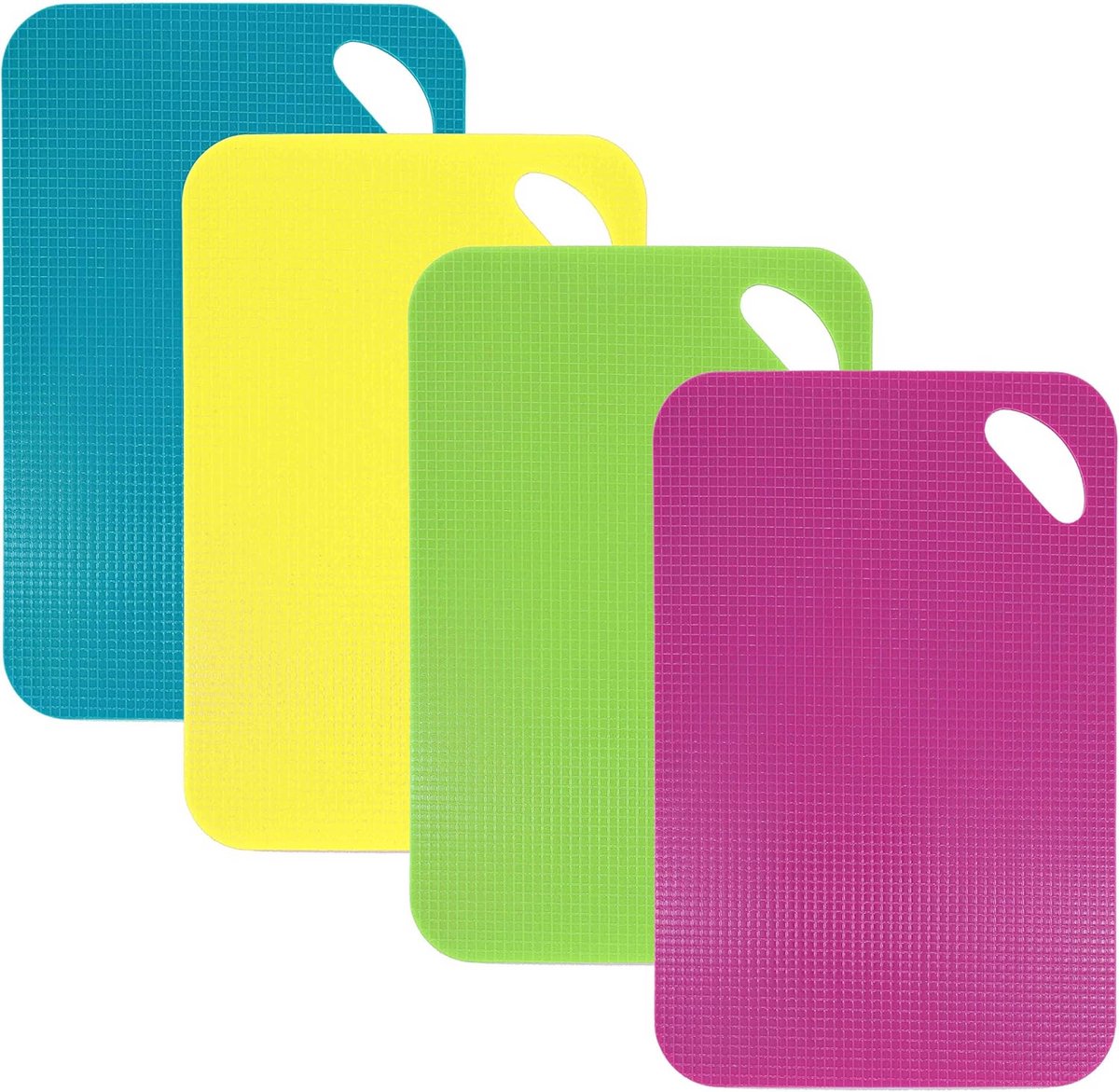Set van 4 Flexibele Snijmatten, Vaatwasmachinebestendig en Antibacterieel