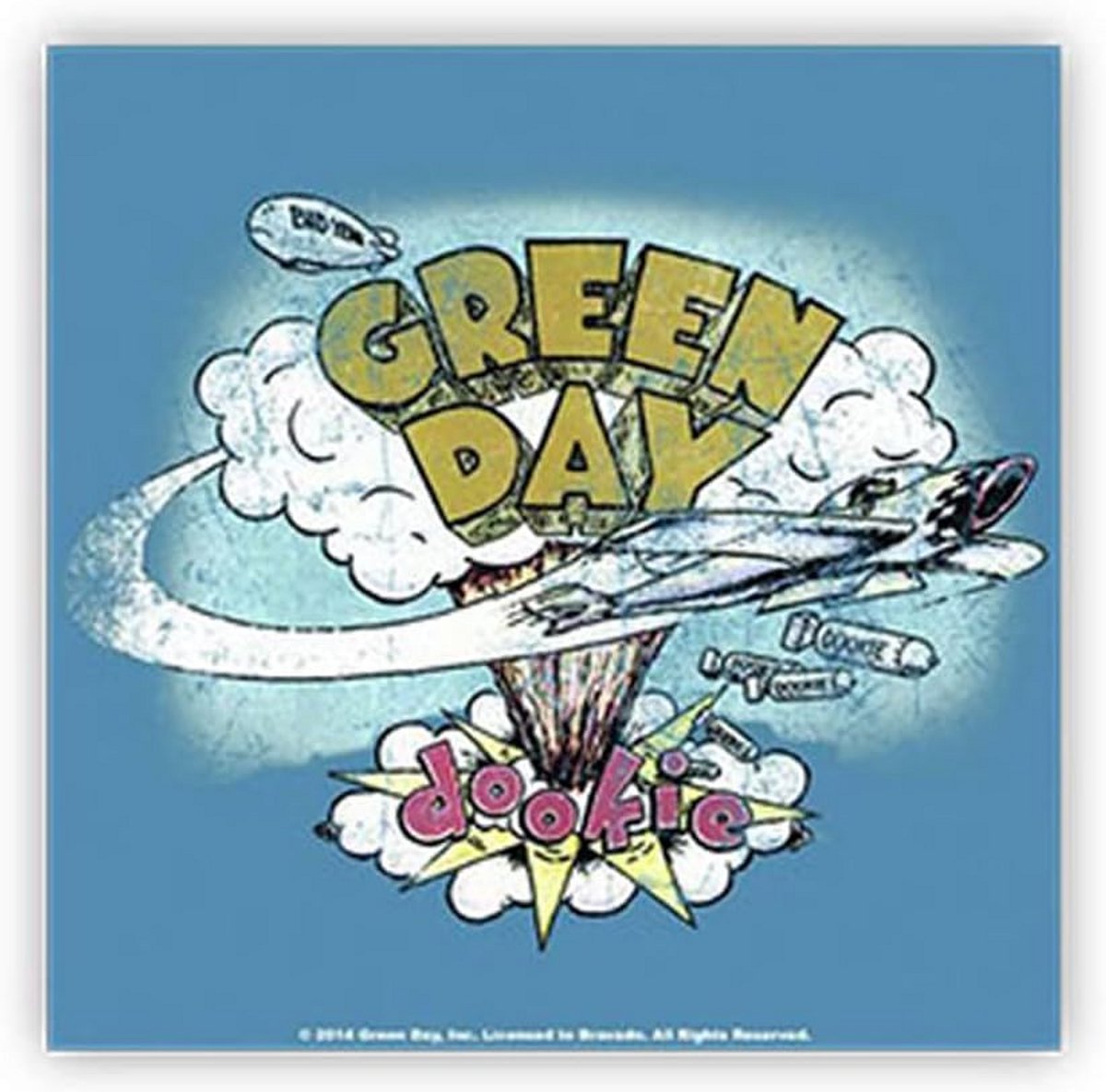 Muziek Onderzetters Set Dookie Album - Kurk - 9.5 x 9.5 cm
