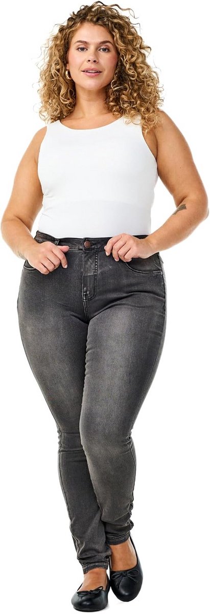Dames Jeans met Hoge Taille en Slim Fit