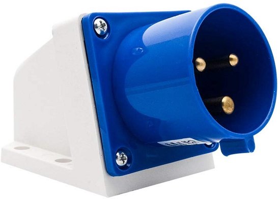 4-pins stekker 32A, 3-fase industriële connector, waterdichte
