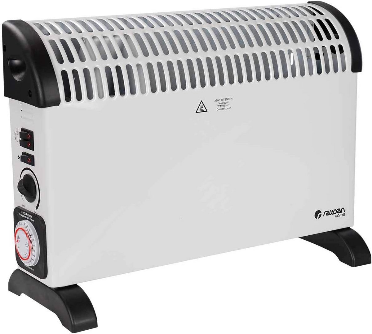 Elektrische Convector 2000W met Thermostaat, Ventilator en Timer - Snel en Veilig Verwarme