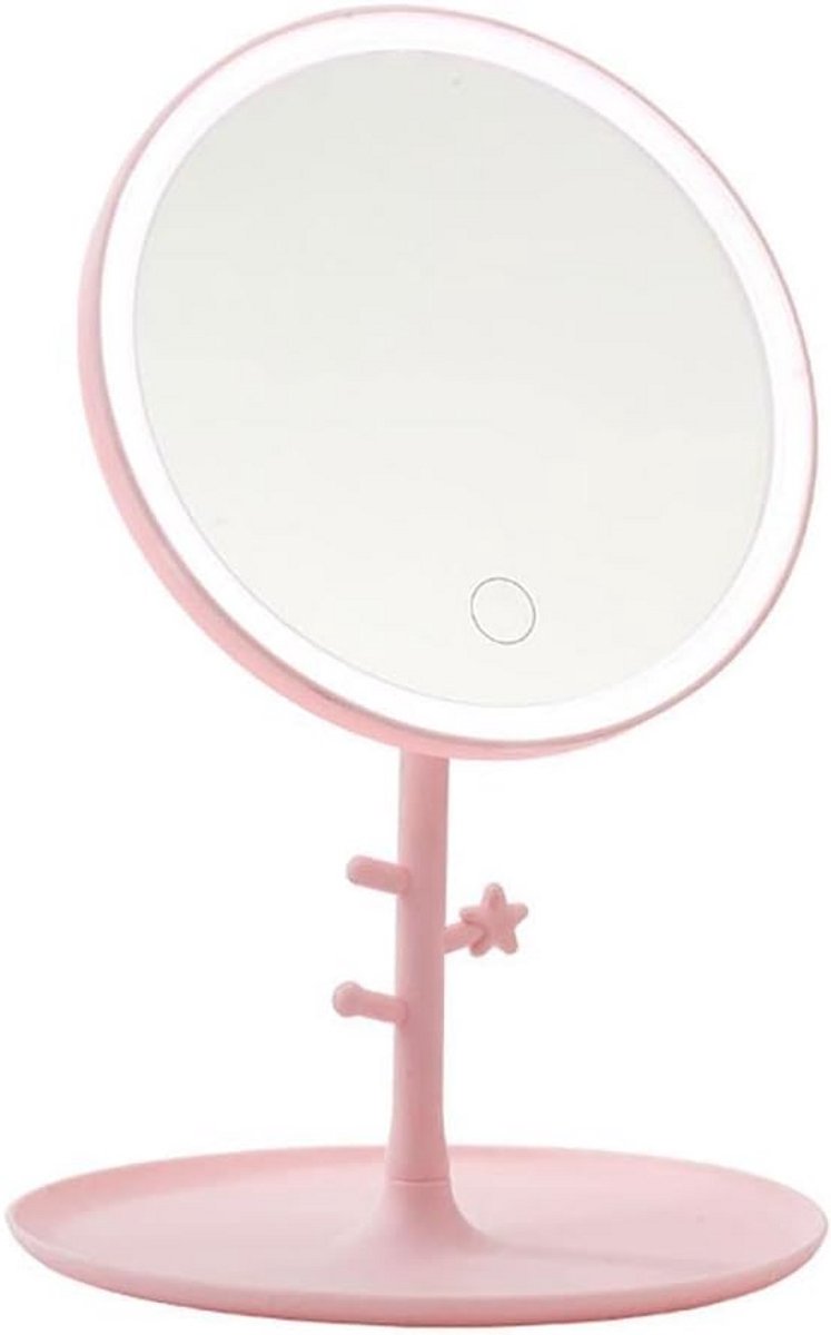 Vergrootspiegel met Oplaadbare LED Verlichting en Touchdimmer