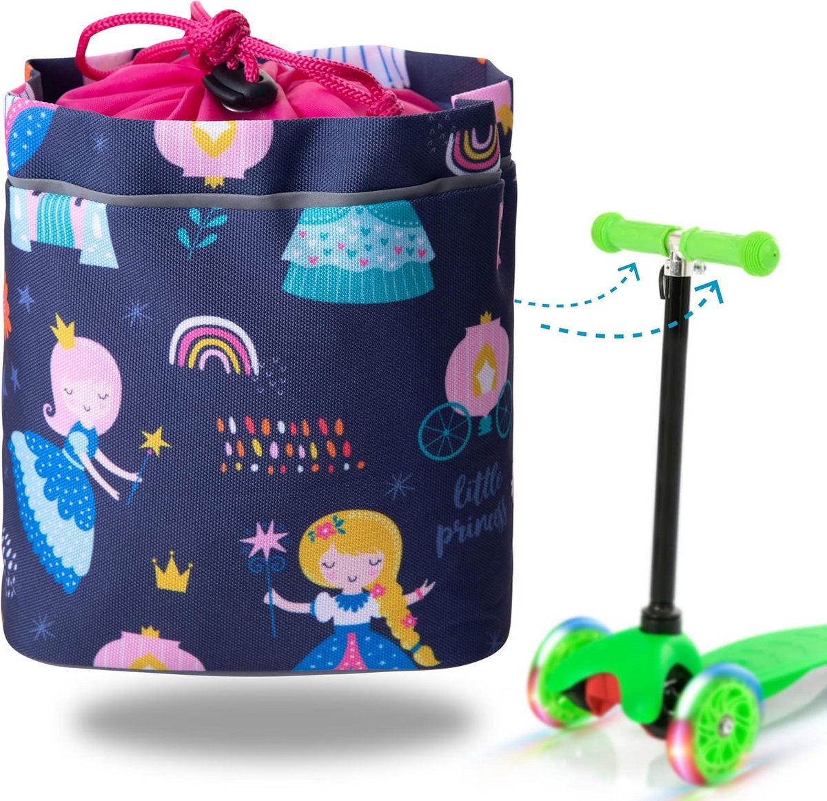 Kinder Stuurtas Reflecterend voor Fiets of Loopfiets - Speelgoed & Drinken Meenemen