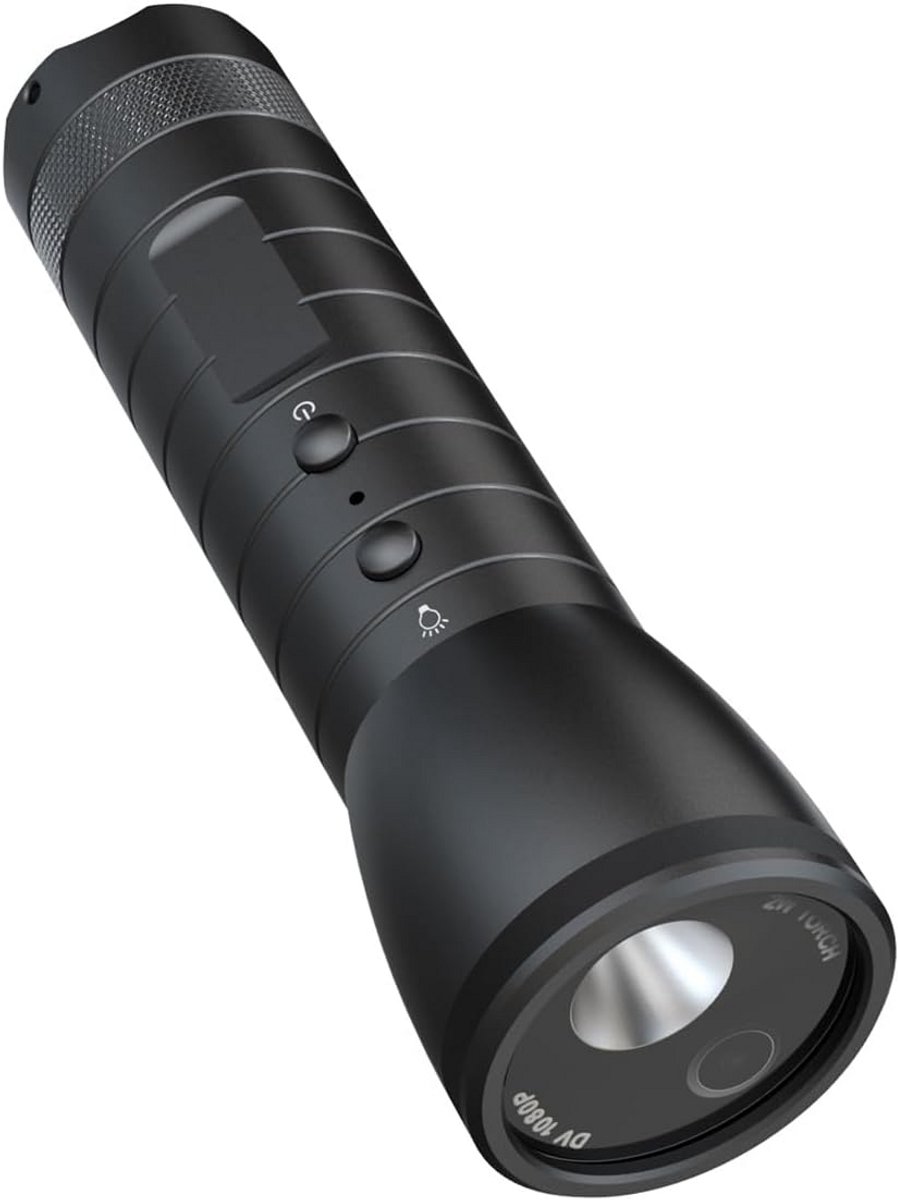 1080p Sportcamera voor Fietsen en Motorhelmen met Krachtige Zaklamp en IPX6 Waterdichtheid