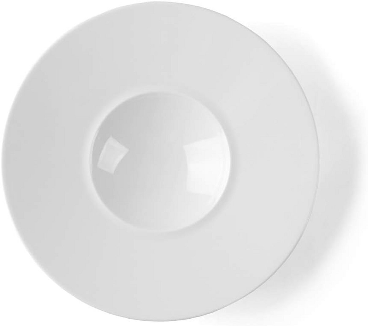 Diep Wit Porseleinen Bord voor Gourmetten en Serveer, 22 cm