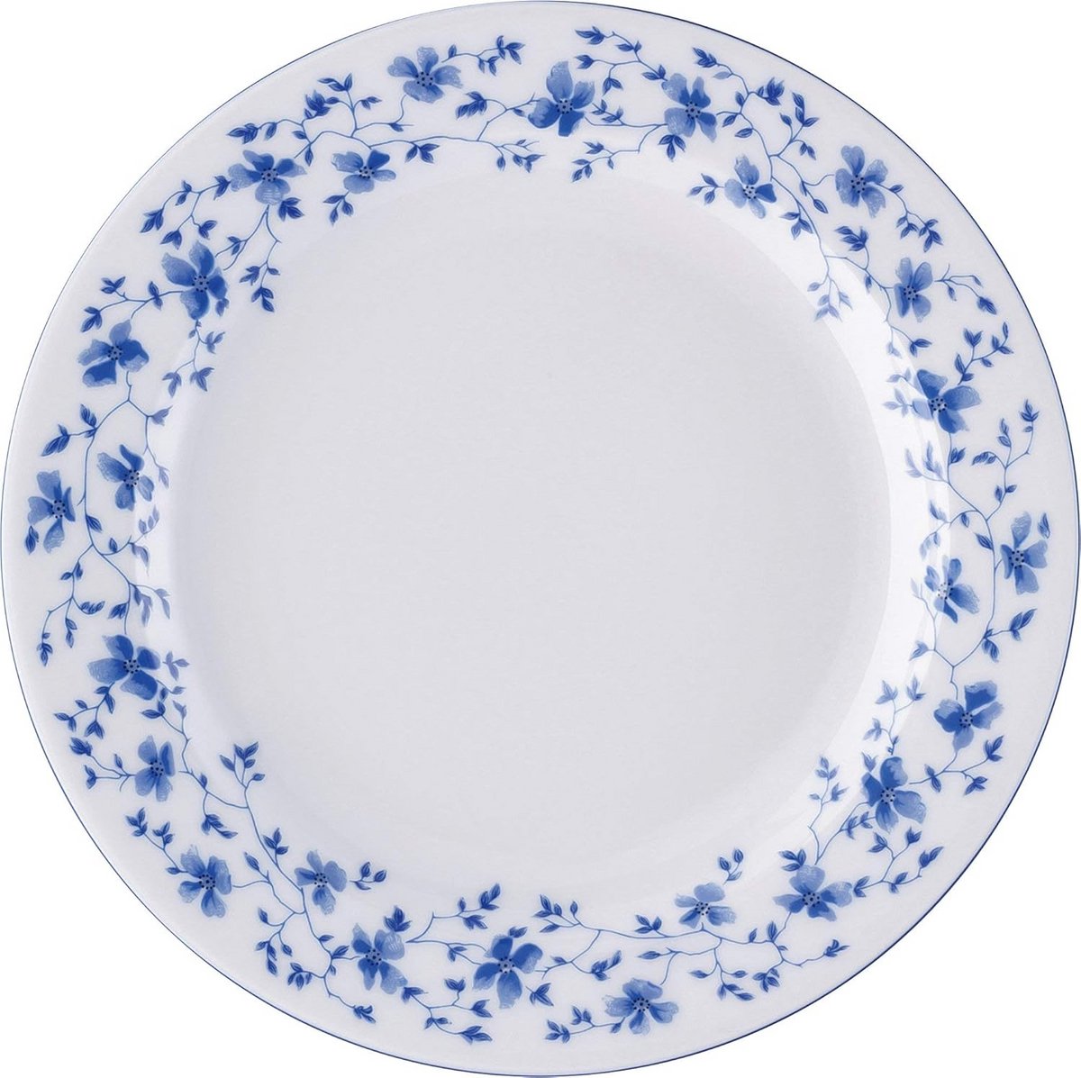Ontbijtbord set 6-delig Blauwe bloemen