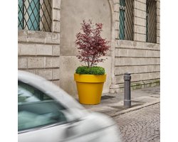 Extra Grote Kunsthars Plantenpot voor Binnen en Buiten UV- en Vorstbestendig Wit 80 cm