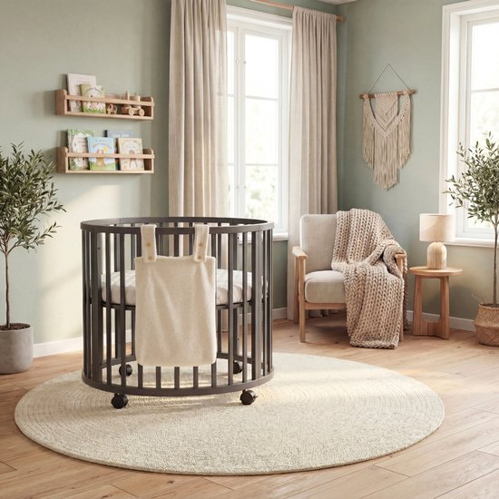 Funnies Boxzak Teddy Stof - Soft Beige - 65x40 cm - Boxopbergzak voor Box & Babykamer - Zachte Teddy Opbergzak voor Speelgoed, Knuffels & Accessoires — afbeelding 5