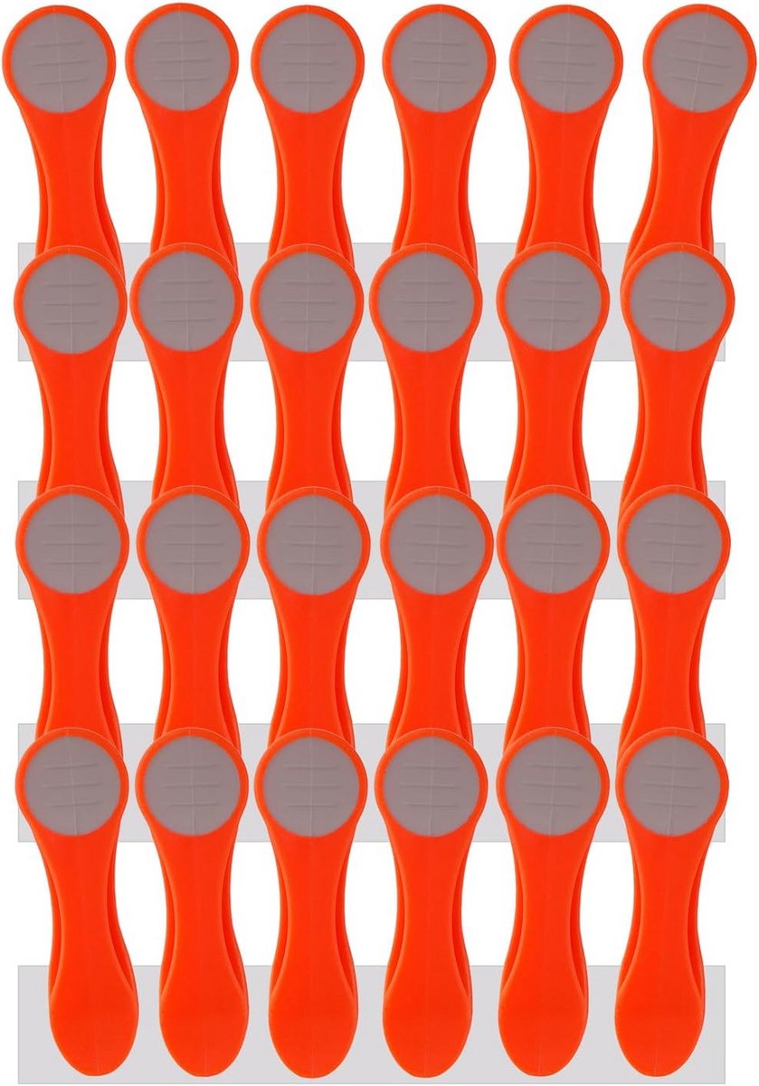 24 wasknijpers van roestvrij staal met Soft Grip