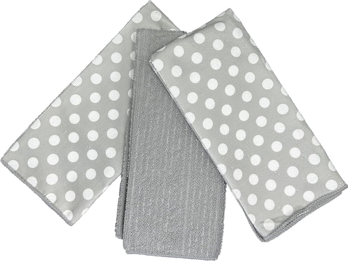 Set van 3 Microvezel Theedoeken 40x60 cm - Zeer Absorberend en Sneldrogend
