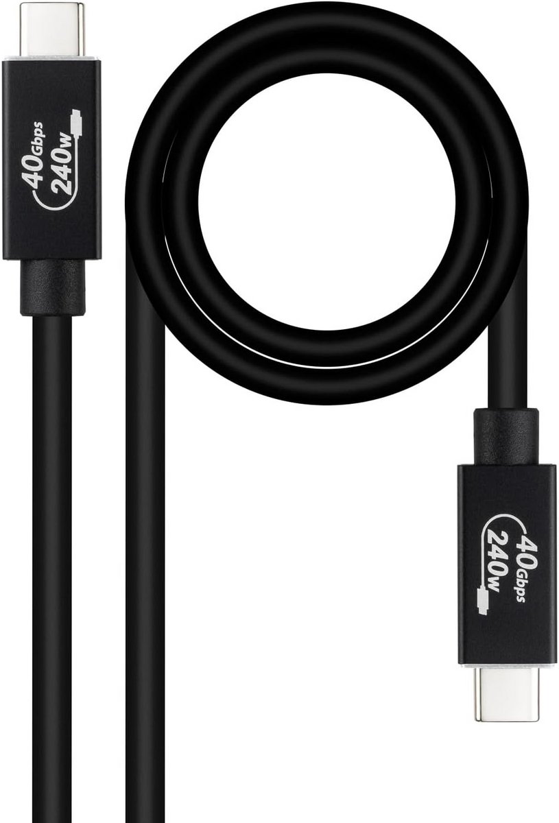 USB-C naar USB-C Kabel 4 40Gbps 240W voor Snelle Data en Video