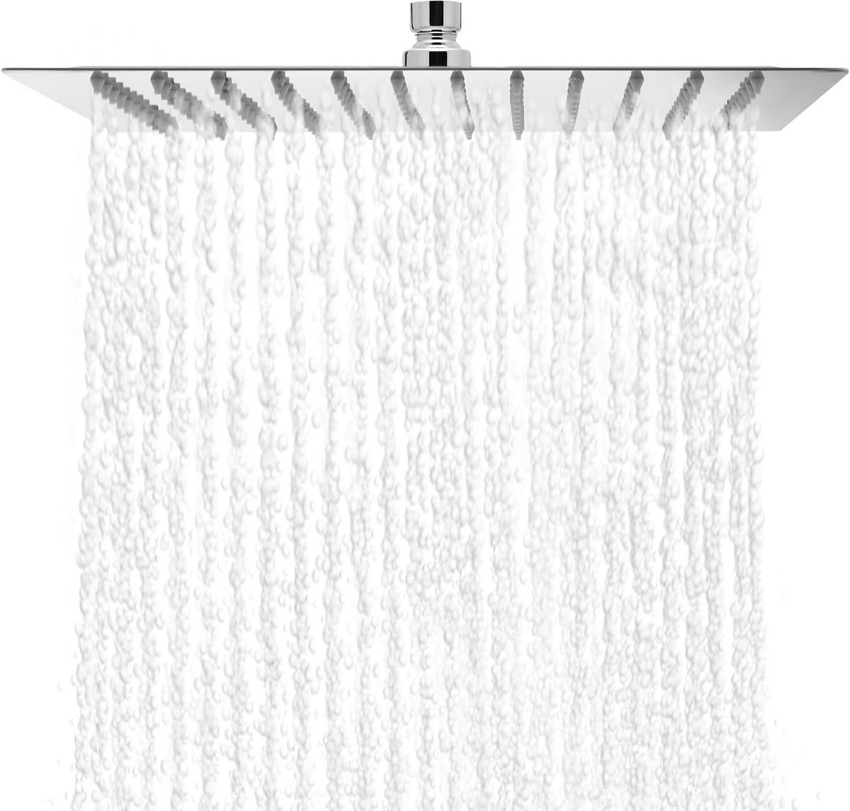 Vierkante Regendouchekop RVS 30x30 cm - Anti-kalk Hogedruk Douchekop voor Luxe Douche-erva