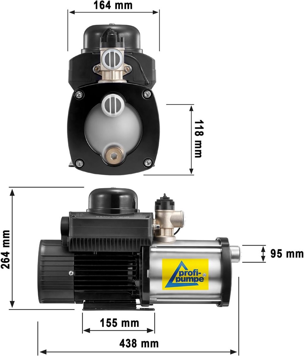 Merkloze Huiswaterpomp 600W met Sensorbesturing thumbnail 6