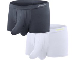 Heren Boxershorts met Gescheiden Dubbele Pouch - Comfortabel en Ondersteunend Ondergoed
