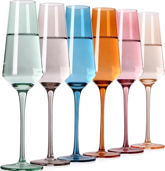 Verre à Vin Lumineux - Change De Couleur Au Contact Du Liquide - Acrylique Réutilisable - Pour Fêtes, Mariage, Noël, Bar à Domicile - 2