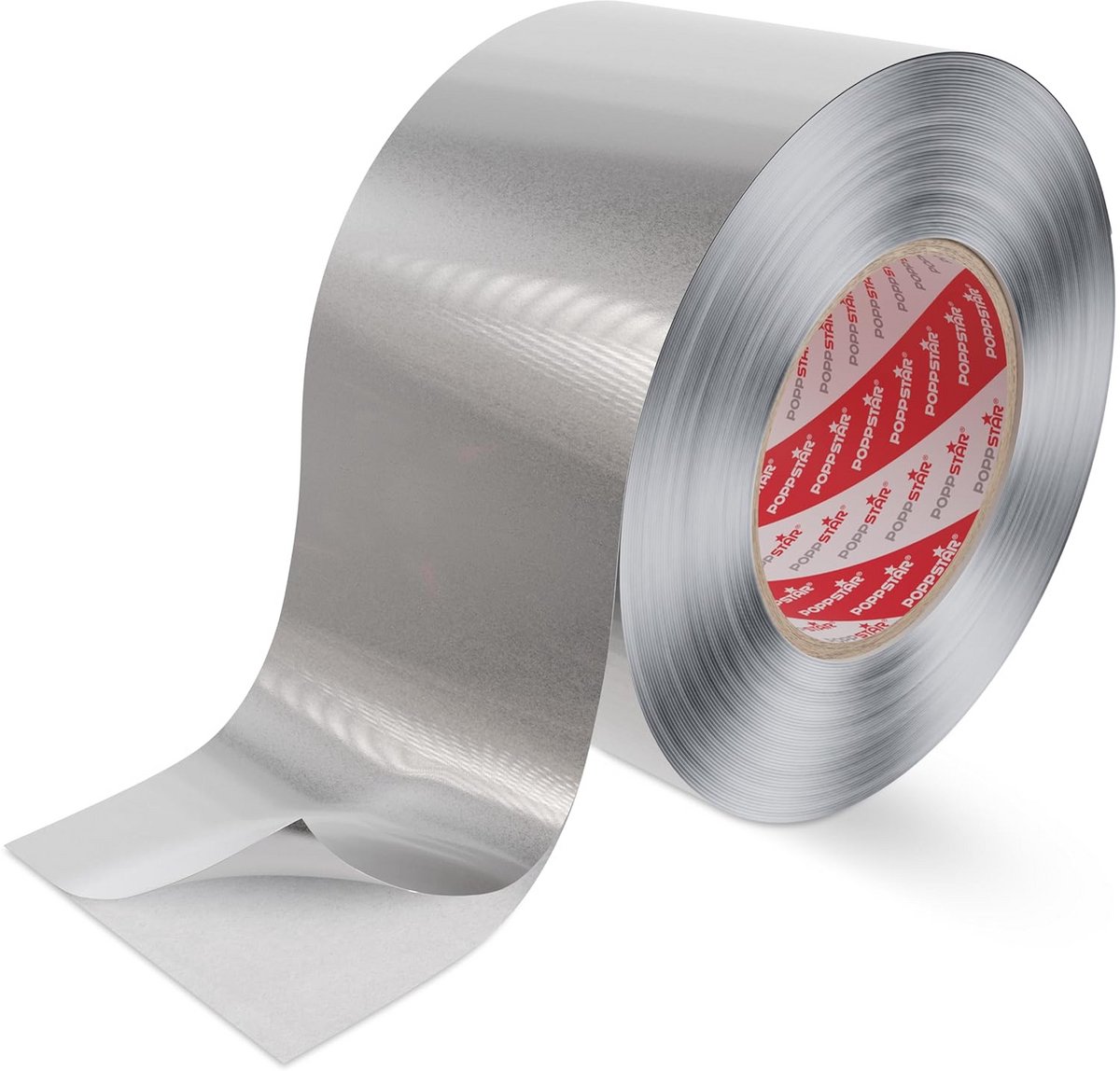 Aluminium Tape - Hittebestendige Tape - Isolatie en Afwerking - Vocht en Corrosie Bescherming - 50m x 72mm - Aluminiumkleurig