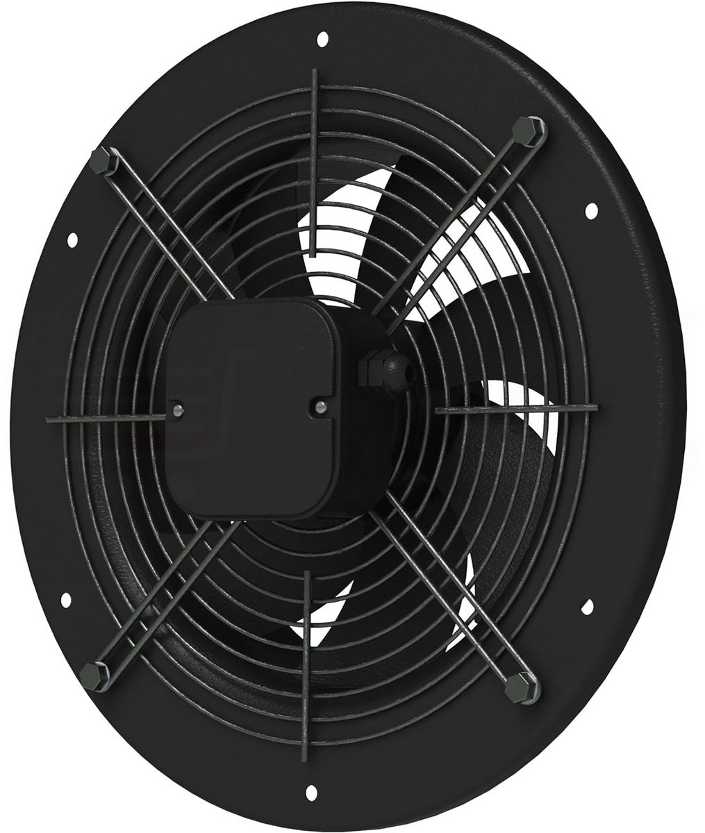 Krachtige Axiale Buisventilator 450mm Zwart voor Ventilatiesystemen
