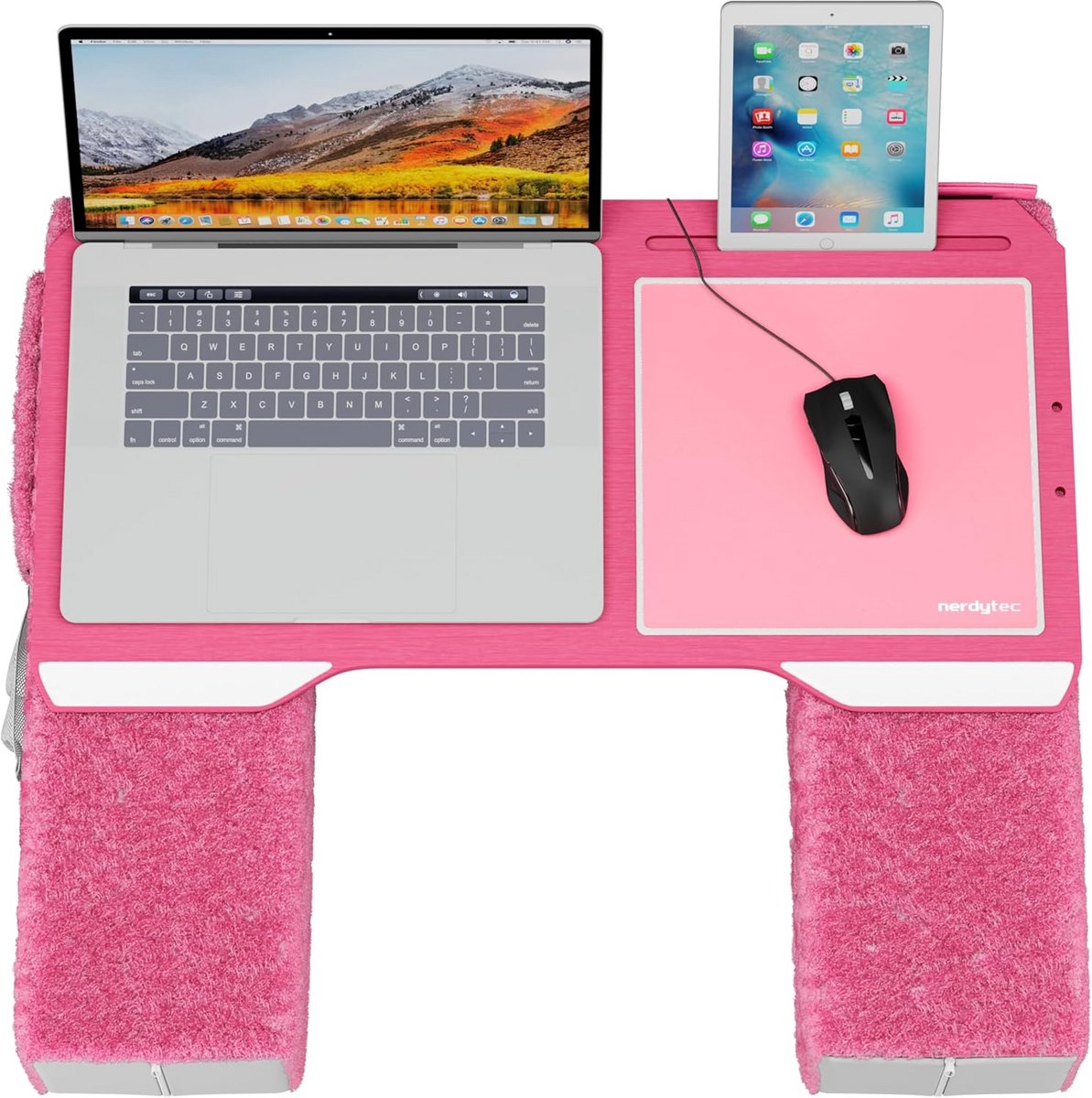 Ergonomische Laptoptafel voor Bank en Bed met Kussens - Koelend en Comfortabel Werken