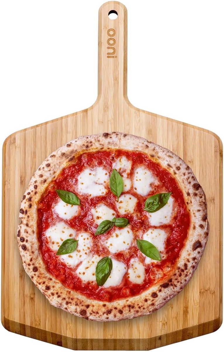 Lichtgewicht Bamboe Pizzaschep voor Oven en Serveren - 30.5 cm