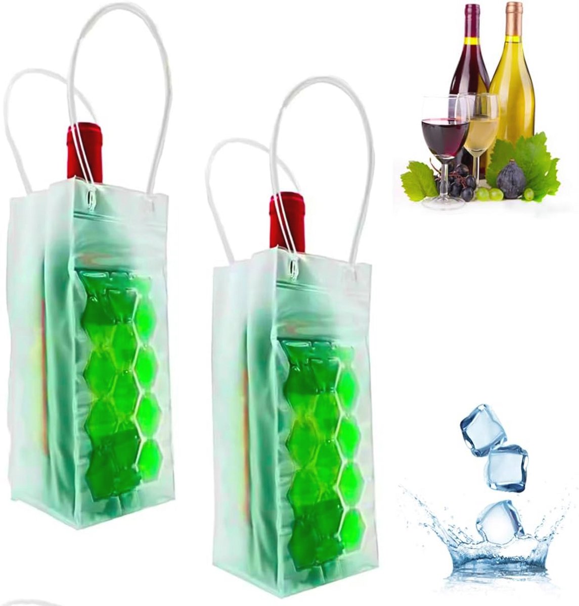 Wijnkoeler voor IJs, Ideale Chiller voor Rood, Wit en Champagne