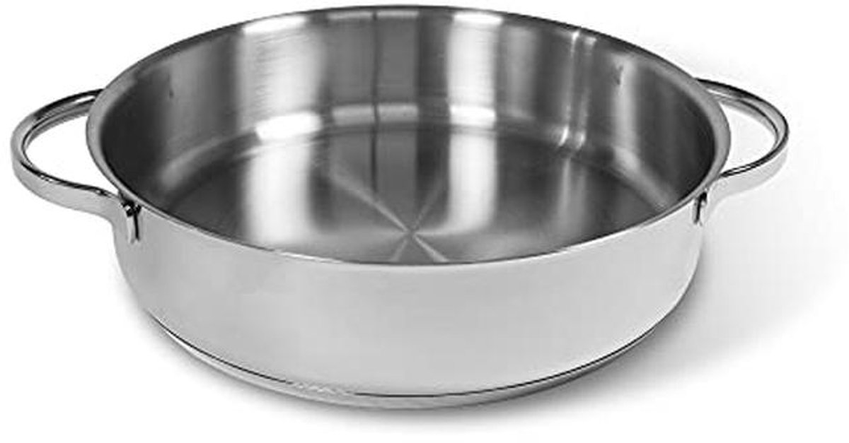 Roestvrijstalen kookpan 24 cm met inductiebodem voor alle warmtebronnen