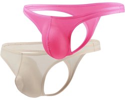 Sexy G String Slip for Men - Low Waist Elastic Lace Underwear