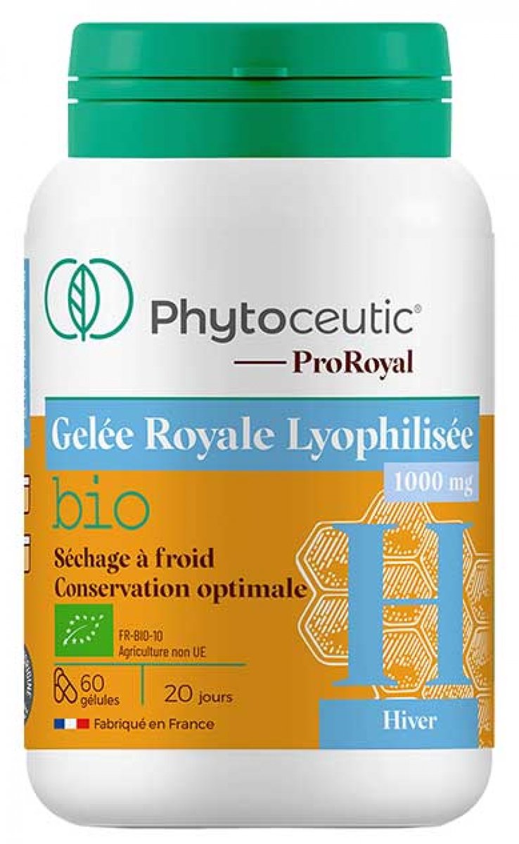 Phytoceutic ProRoyal Organische Gevriesdroogde Royal Jelly 60 Capsules