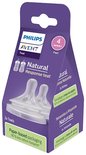 Verpakking van 2 Philips Avent Natural Response spenen met flow-indicatie 4. Papier-gebaseerde verpakking.