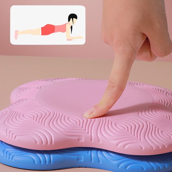 longziming -Yoga Kniekussen Set van 2 - Antislip Knieondersteuning van PU-Schuim - 20x20x2 cm - zachte en dikkere yoga-Lichtgewicht & Milieuvriendelijk - Voor Yoga, Pilates en Vloeroefeningen - roze — afbeelding 3