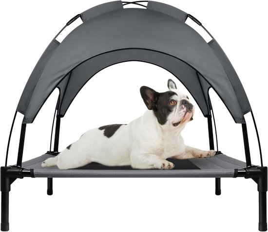 PawHut hondenbed, outdoor, inklapbaar, ademend, comfortabel, 100 x 80 cm, zwart PawHut hondenbed, outdoor, inklapbaar, ademend, comfortabel, 100 x 80 cm, zwart