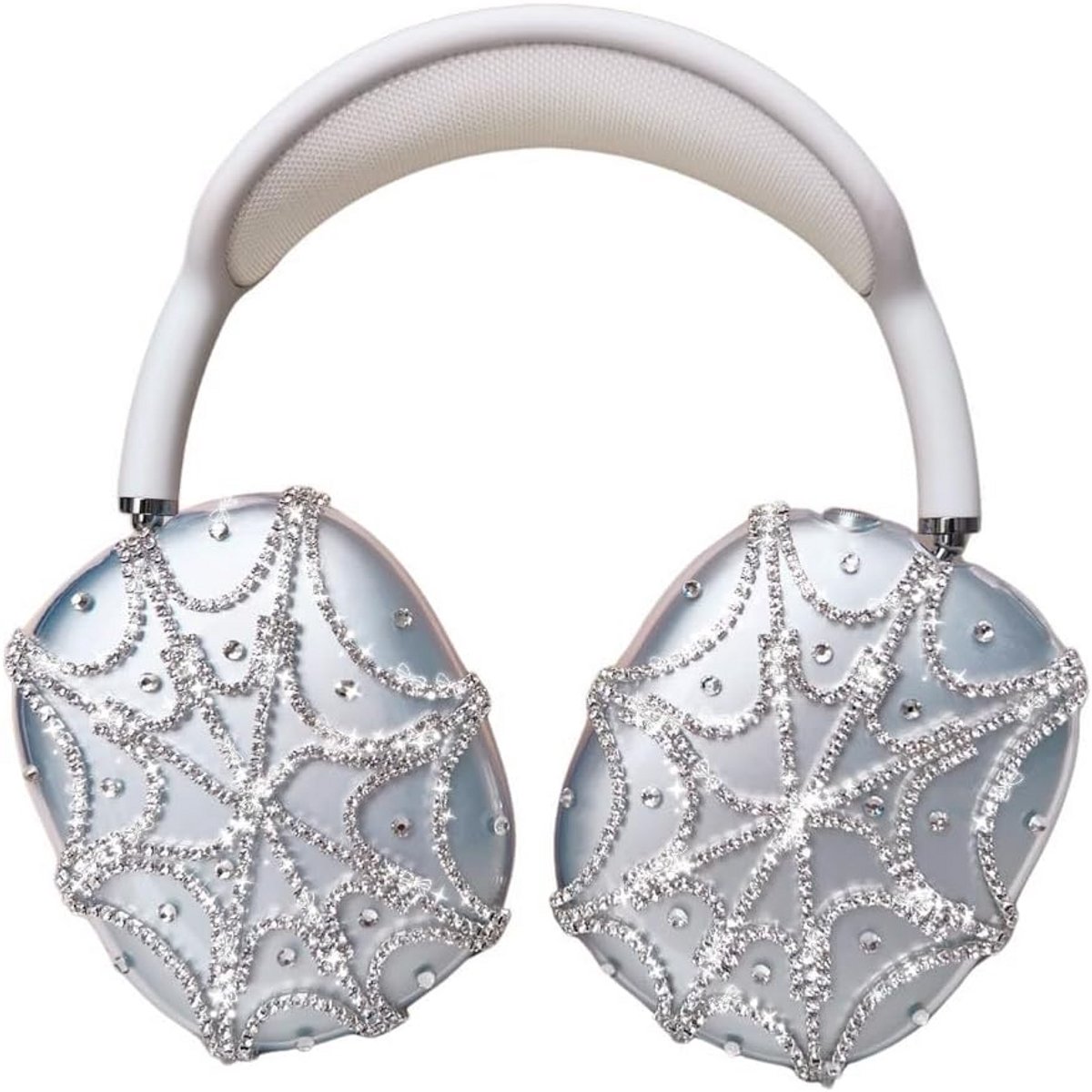 Glitter Spider Web Hoofdtelefoon Cover voor AirPods Max en Pro Beschermende Accessoires
