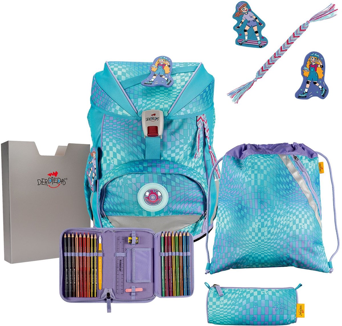 DerDieDas ErgoFlex LED schooltas set 5st.