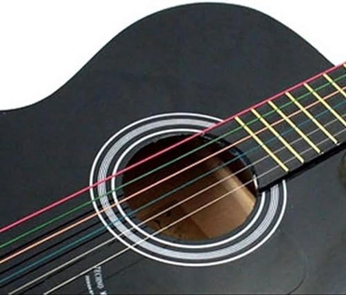 6 Stuks Gekleurde Stalen Snaren voor Akoestische Gitaar