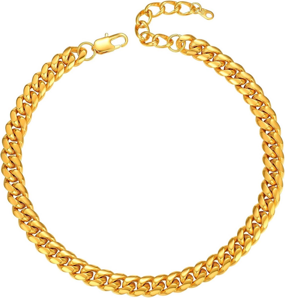 Cubaanse Halsketting voor Heren en Dames, 36-46-51-55-61-66-71-76cm - Stijlvol Ketting voor Elk Outfit