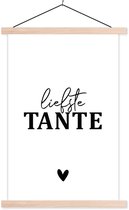Affiche scolaire - Tante - Coeur - Sorts - 40x60 cm - Lattes vierges