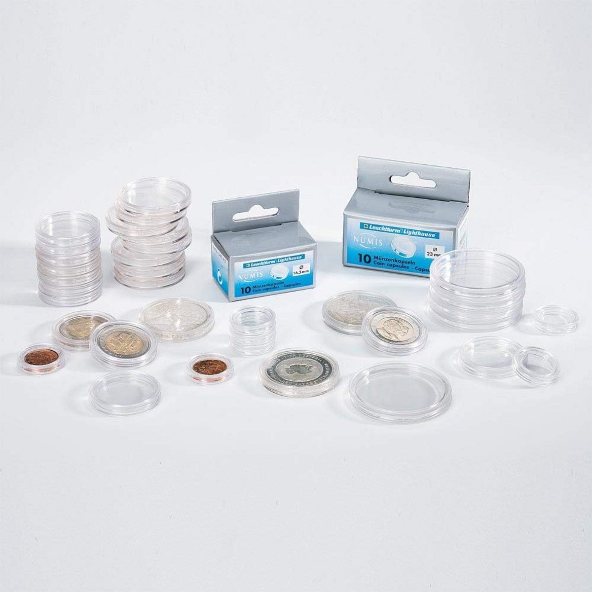 40 Stuks Muntcapsules Binnendiameter 39mm voor Munten Bescherming