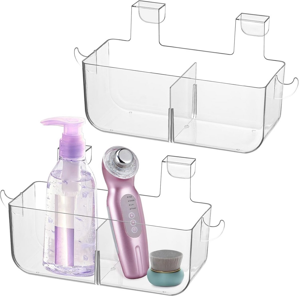 Transparante Kastdeurorganizers - 2 Stuks voor Keuken & Badkamer