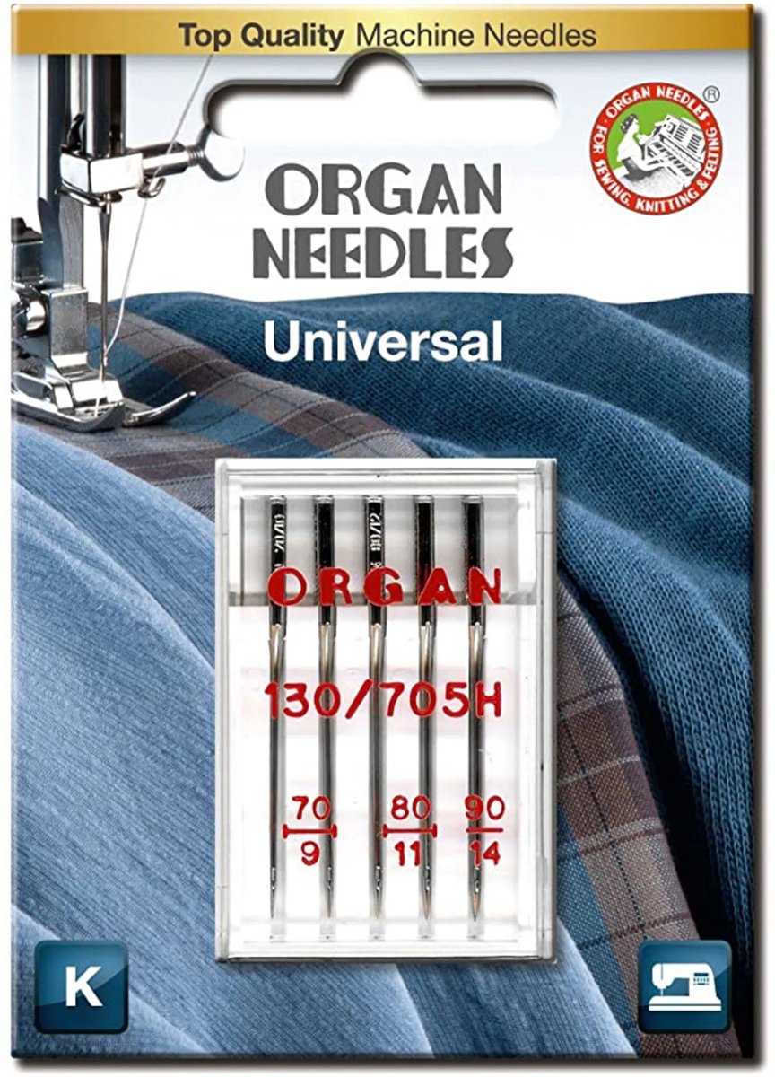 Organ needles universal - machine naalden - 130/705H - 70-10/ 90-14