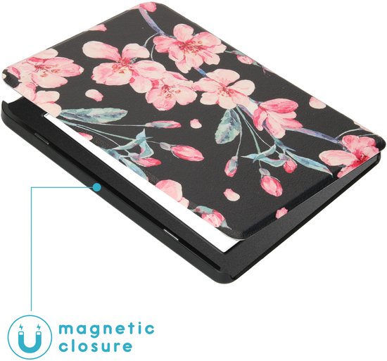 Hoesje geschikt voor Kobo Nia - iMoshion Design Slim Hard Case Bookcase - Blossom van iMoshion — afbeelding 2