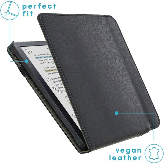 iMoshion Ereader Cover / Hoesje Geschikt voor Kobo Libra Colour - iMoshion Stand Flipcase - Zwart van iMoshion — afbeelding 5